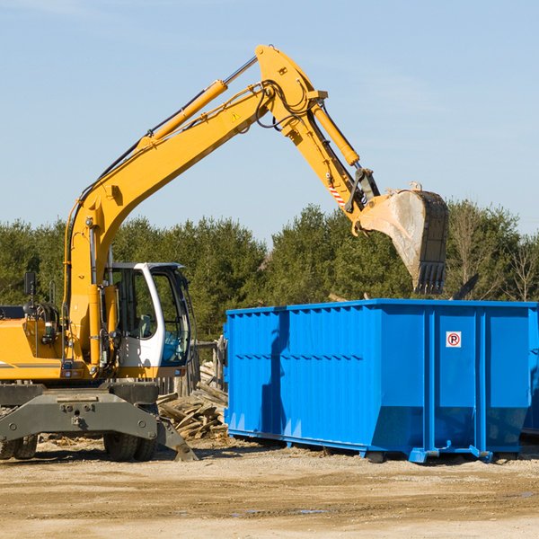 are there any restrictions on where a residential dumpster can be placed in Johns Creek Georgia